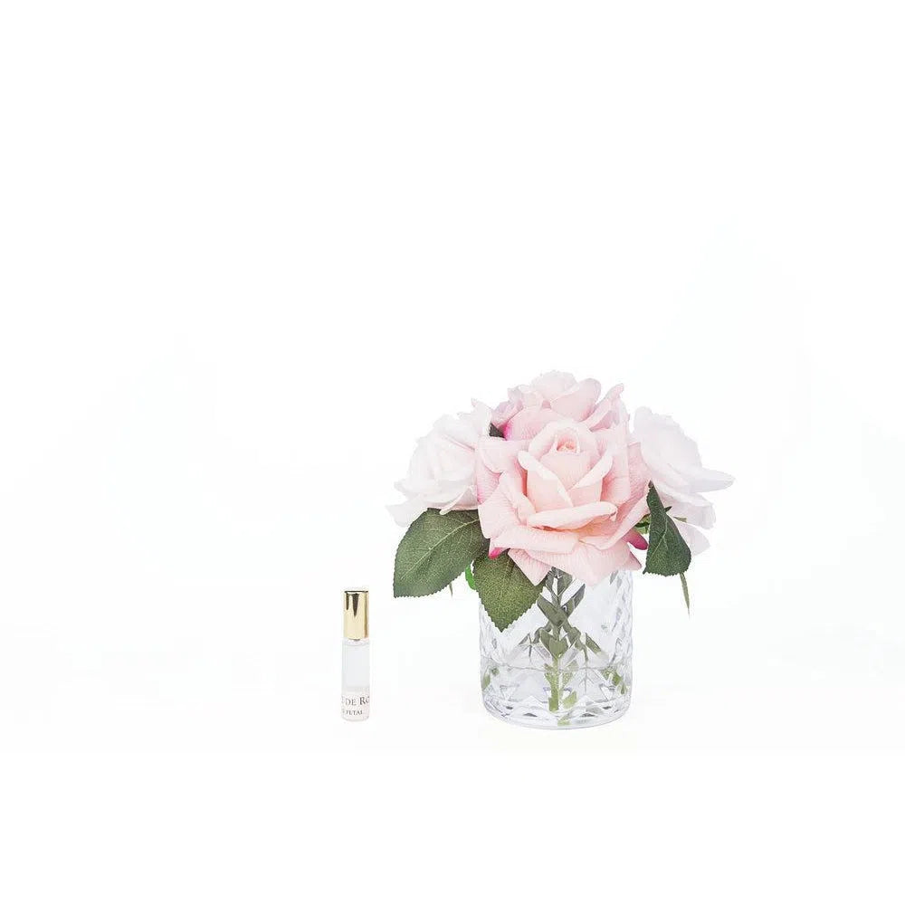 Cote Noire Herringbone Perfumed Flower in Mixed Pink Roses HCF08-Candles2go