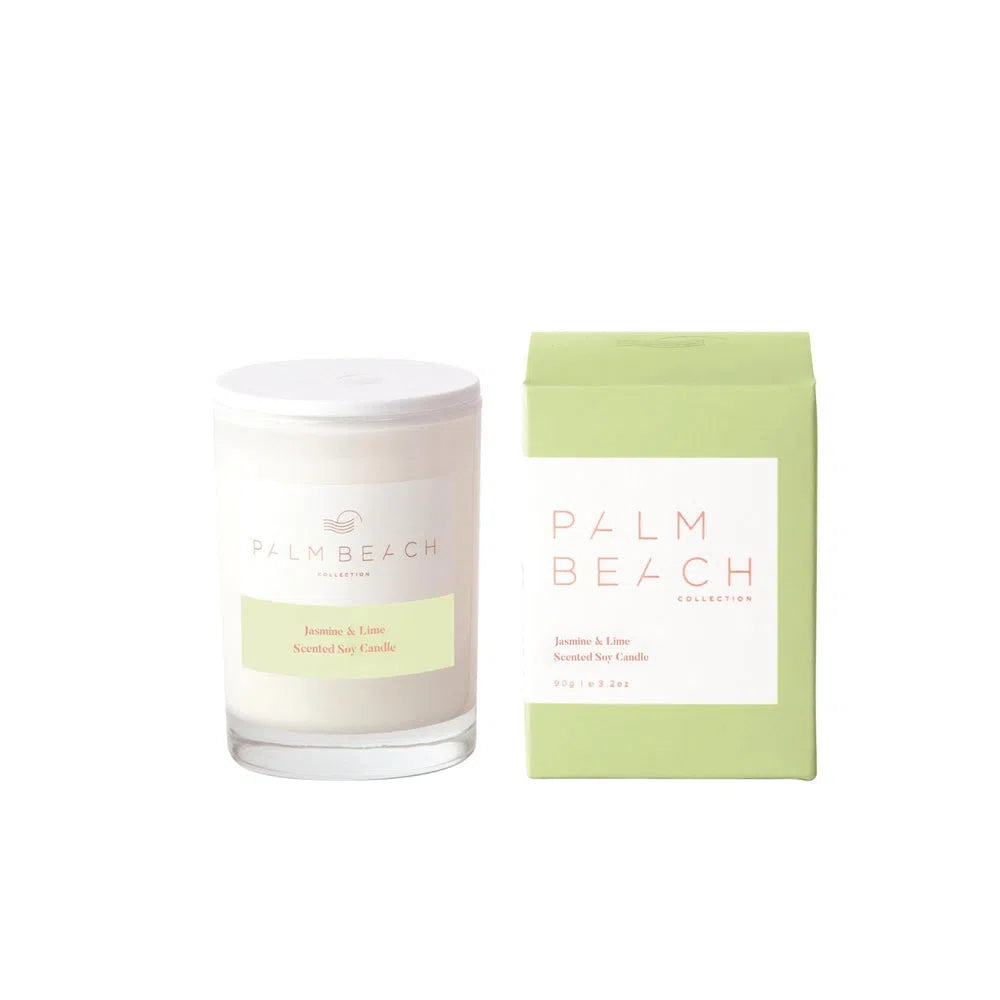 Jasmine & Lime Mini Candle 90g by palm beach-Candles2go