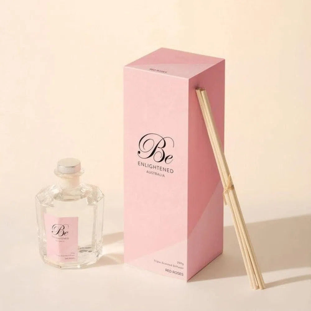 Be Enlightened Red Roses Reed Diffuser 250ml-Candles2go