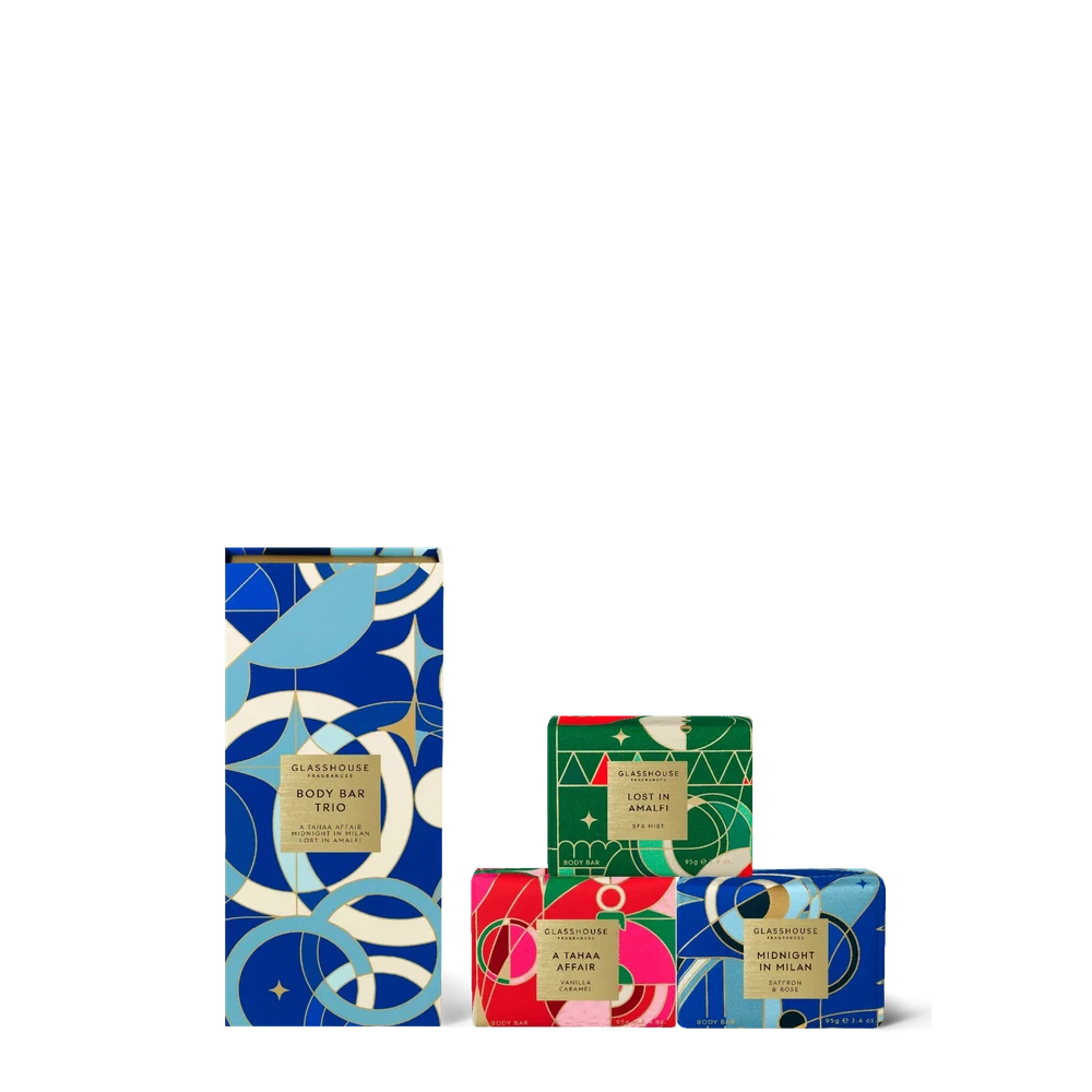 Christmas Limited Edition Body Bar Trio Pack by Glasshouse Fragrances-Candles2go