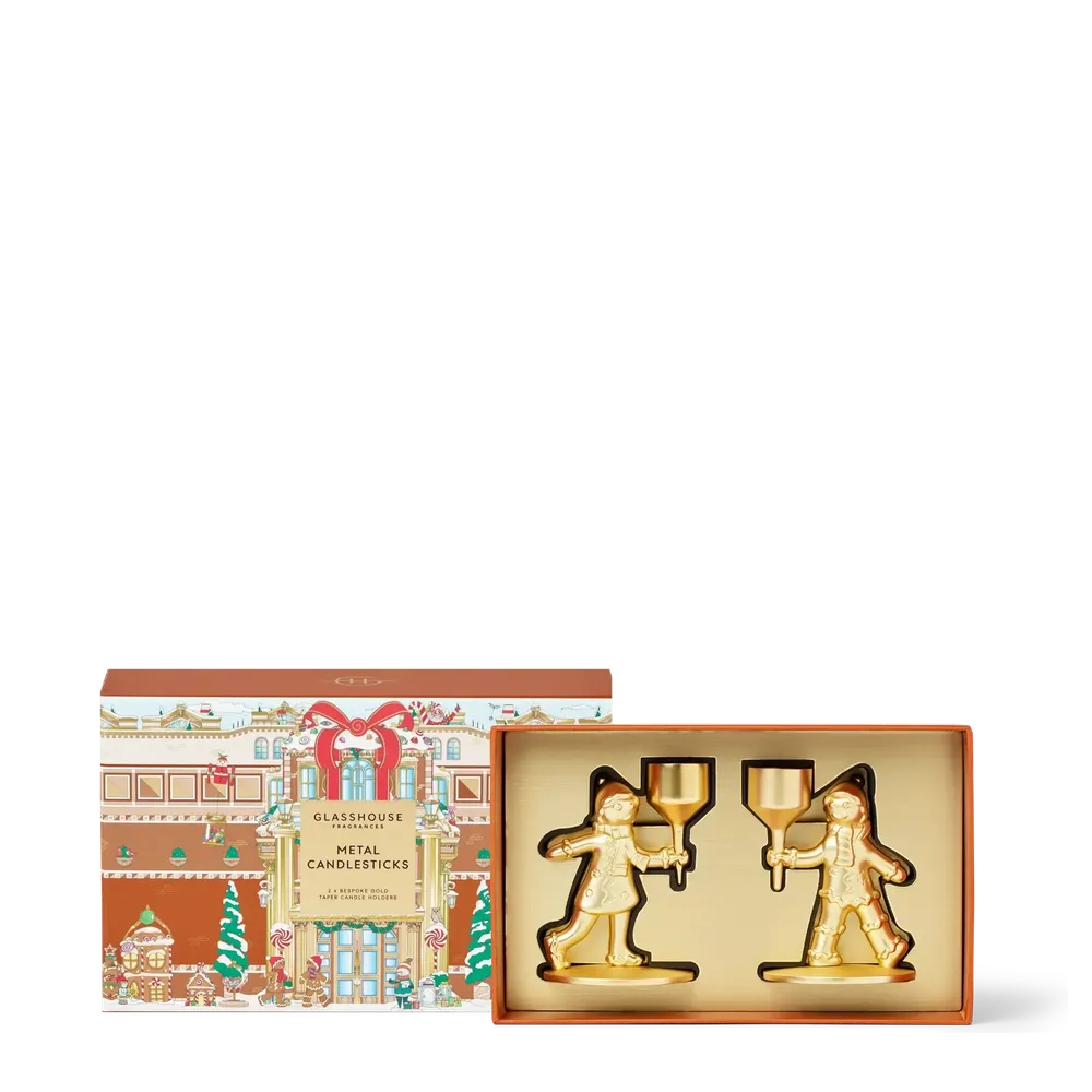 Christmas Limited Edition Glasshouse Metal Candlestick Holders 2025