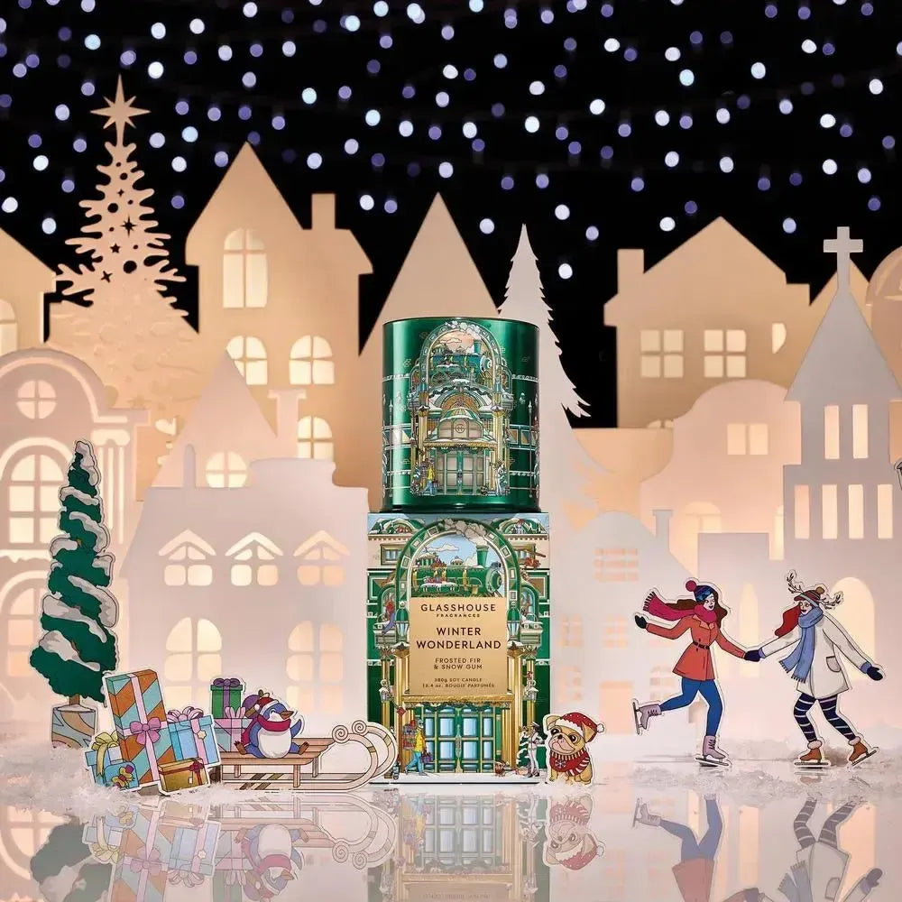 Christmas Limited Edition Glasshouse Winter Wonderland 380g Candle 2025-Candles2go