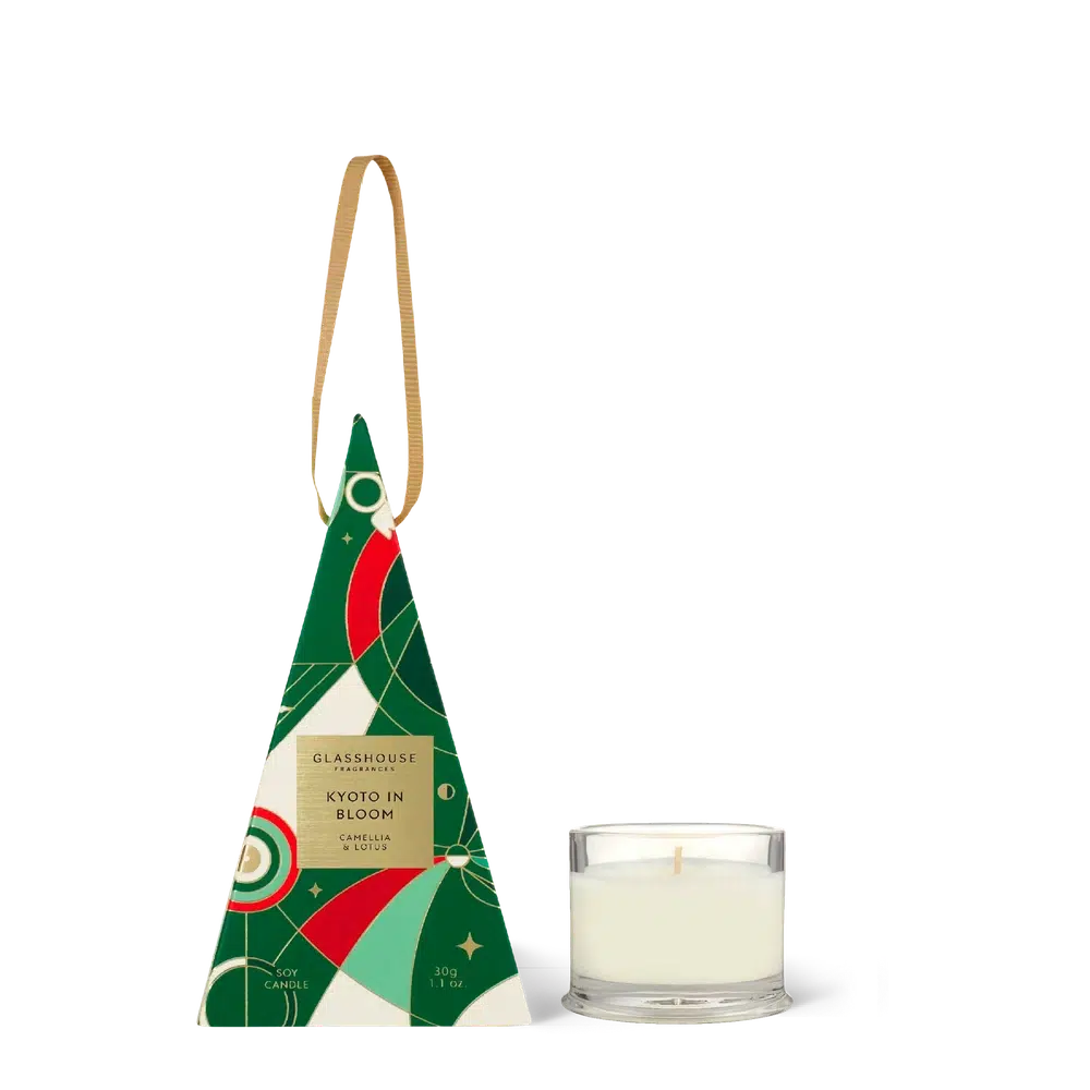 Christmas Limited Edition Kyoto In Bloom Bauble Candle 30g by Glasshouse Fragrances-Candles2go