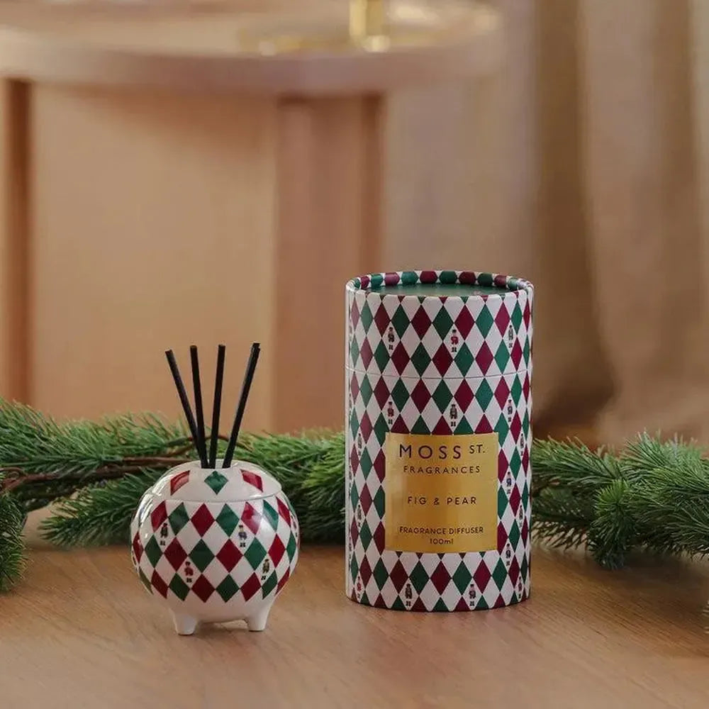 Christmas Limited Edition Moss St Ceramic Fig & Pear Mini Diffuser 2025-Candles2go