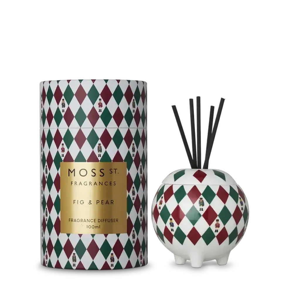 Christmas Limited Edition Moss St Ceramic Fig & Pear Mini Diffuser 2025-Candles2go