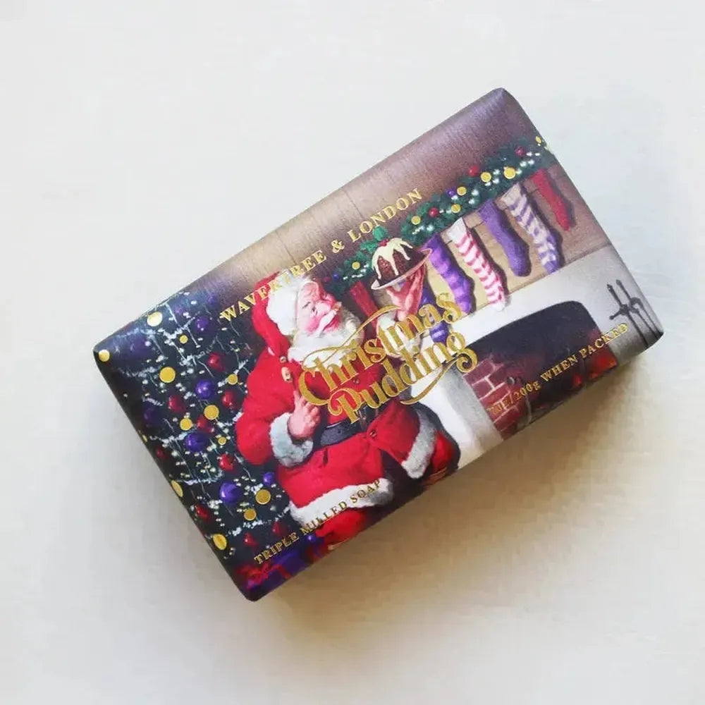 Christmas Limited Edition Wavertree & London Christmas Pudding 200g Soap Bar 2025-Candles2go