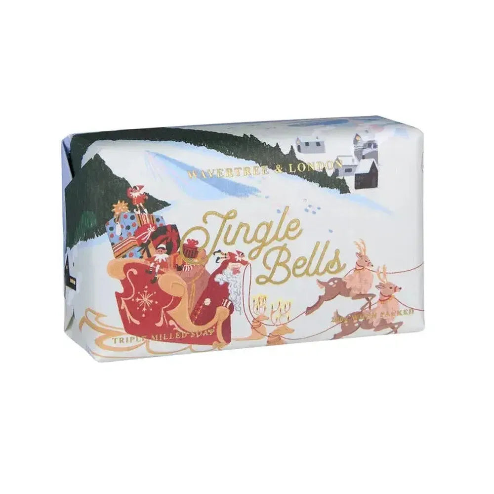 Christmas Limited Edition Wavertree & London Jingle Bells 200g Soap Bar 2025-Candles2go