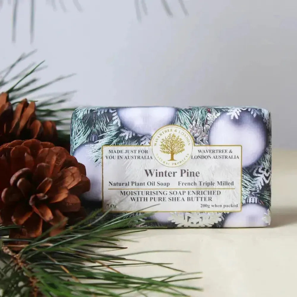 Christmas Limited Edition Wavertree & London Winter Pine 200g Soap Bar 2025-Candles2go