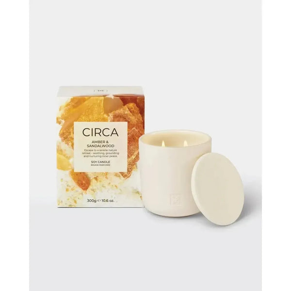 Circa Amber & Sandalwood 300g Candle-Candles2go