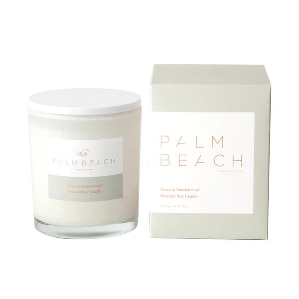 Clove and Sandalwood Candle 420g by Palm Beach-Candles2go