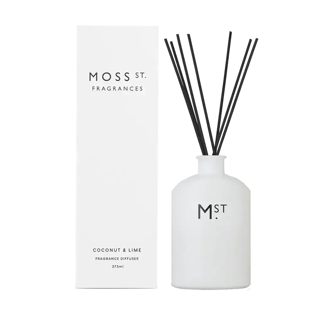 Coconut and Lime 275ml Reed Diffuser by Moss St Fragrances-Candles2go