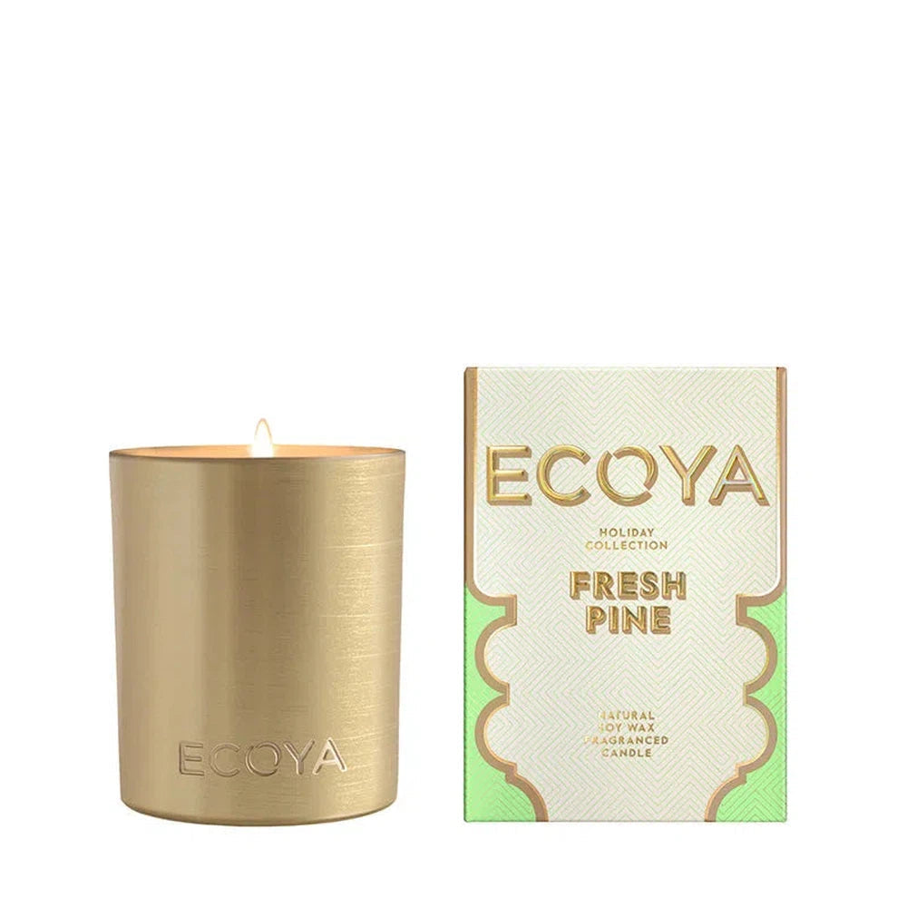 Ecoya Fresh Pine Goldie Jar 400g Limited Edition Christmas 2024-Candles2go