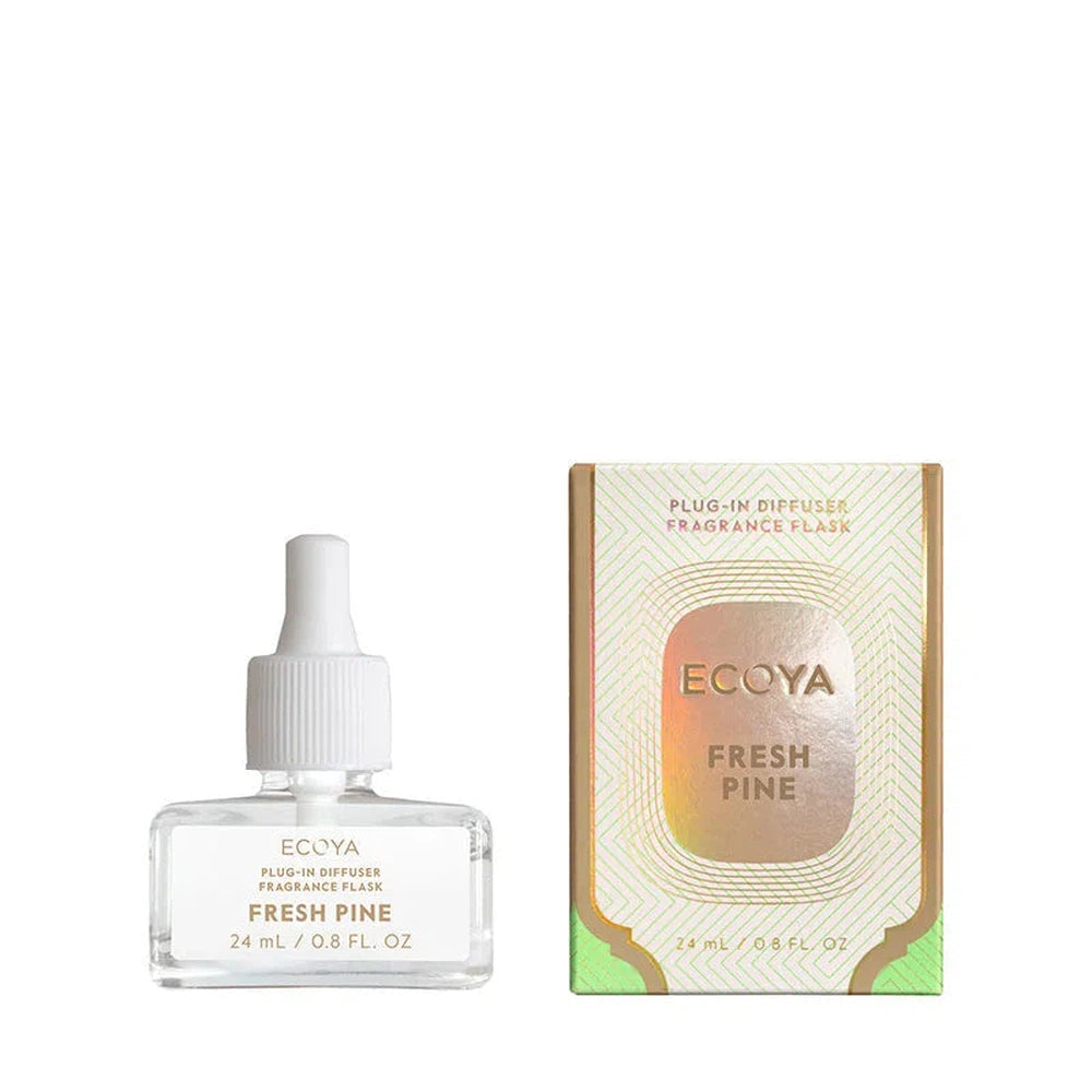 Ecoya Fresh Pine Plug-In Diffuser Fragrance Flask Refill Limited Edition Christmas 2024-Candles2go