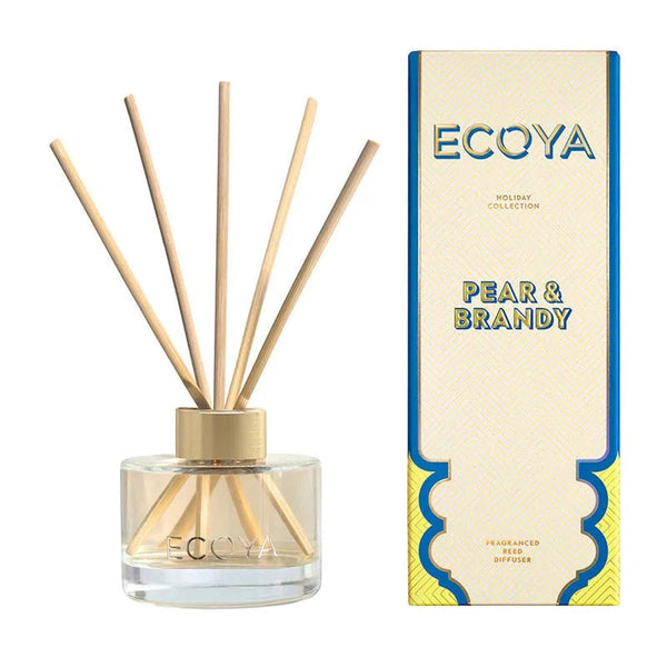 Ecoya Pear & Brandy Mini 50ml Diffuser Limited Edition Christmas 2024-Candles2go