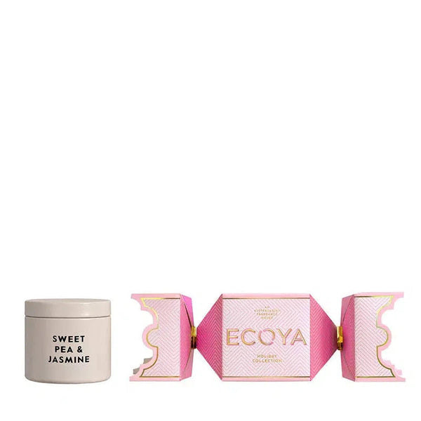 Ecoya Sweet Pea & Jasmine Bon Bon Candle 45g Limited Edition Christmas 2024-Candles2go