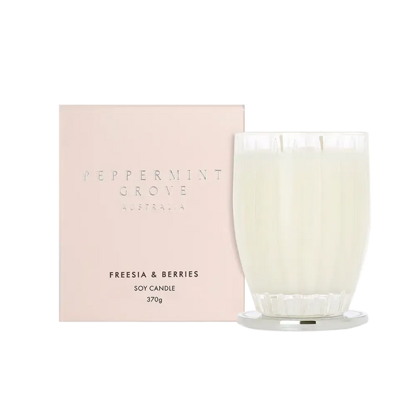 Freesia and Berries Candle 370g by Peppermint Grove-Candles2go