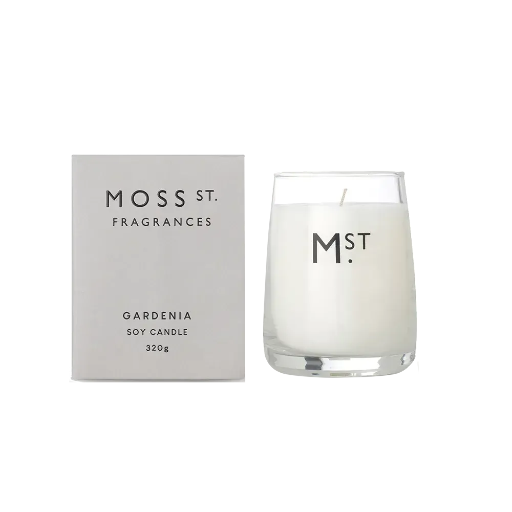 Gardenia 320g Candle by Moss St Fragrances-Candles2go