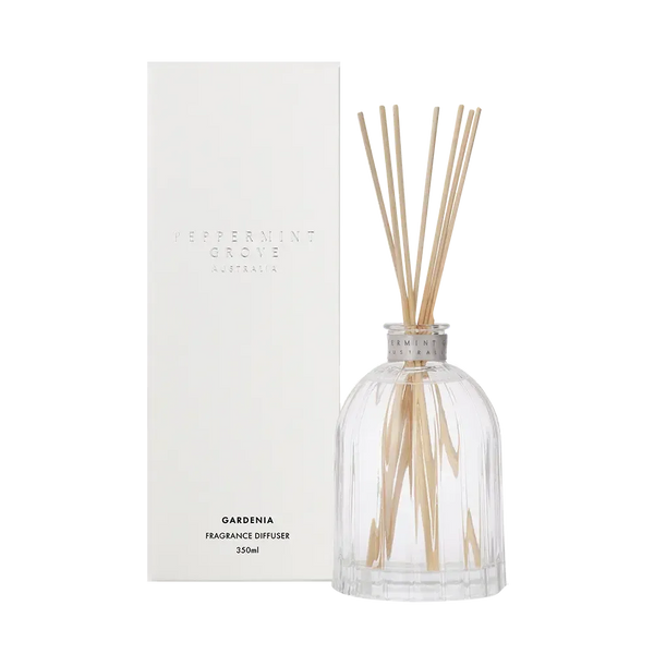 Gardenia Diffuser 350ml by Peppermint Grove-Candles2go
