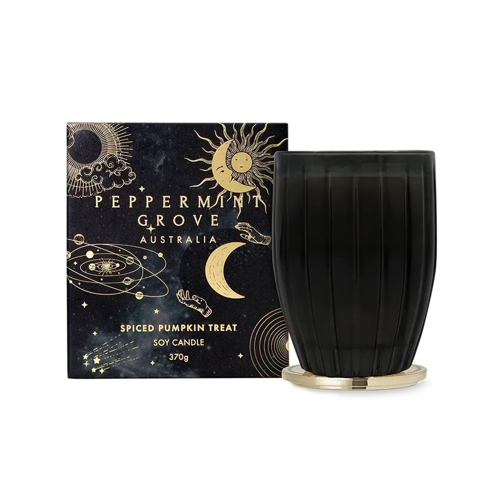 Halloween Limited Edition Peppermint Grove Spiced Pumpkin Treat 370g Candle 2025-Candles2go