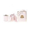 Herringbone 600g Candle with Scarf Pink Rose by Cote Noire