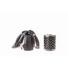 Herringbone 600g Candle with Scarf Red Bee by Cote Noire