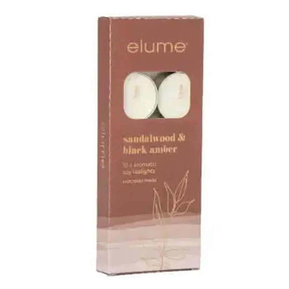 Indian Sandalwood Tealights 10 Pack by Elume-Candles2go