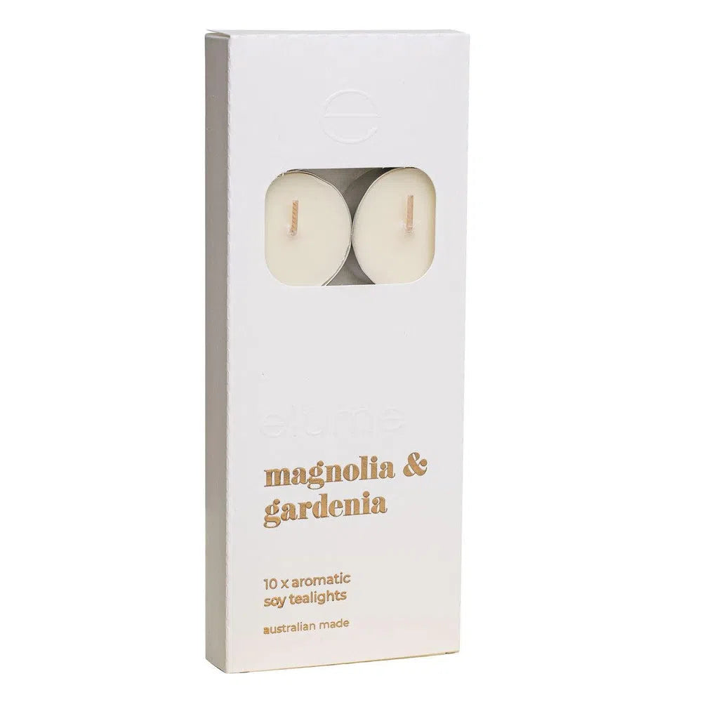 Island Gardenia Tealights 10 Pack by Elume-Candles2go