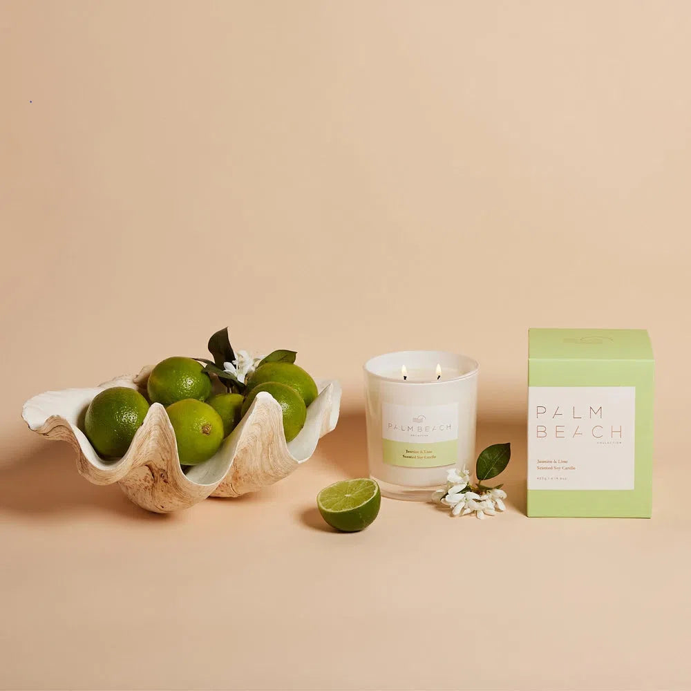 Jasmine & Lime Candle 420g by Palm Beach-Candles2go