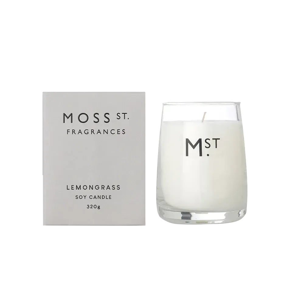 Lemongrass 320g Candle by Moss St Fragrances-Candles2go