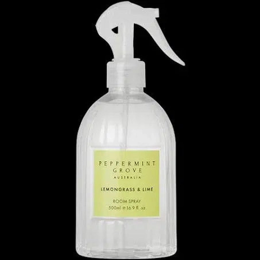 Lemongrass & Lime 500ml Room Spray by Peppermint Grove-Candles2go