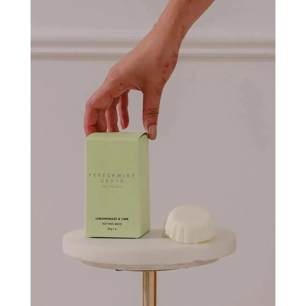 Lemongrass & Lime Soy Wax Melts 30g x 6 by Peppermint Grove-Candles2go