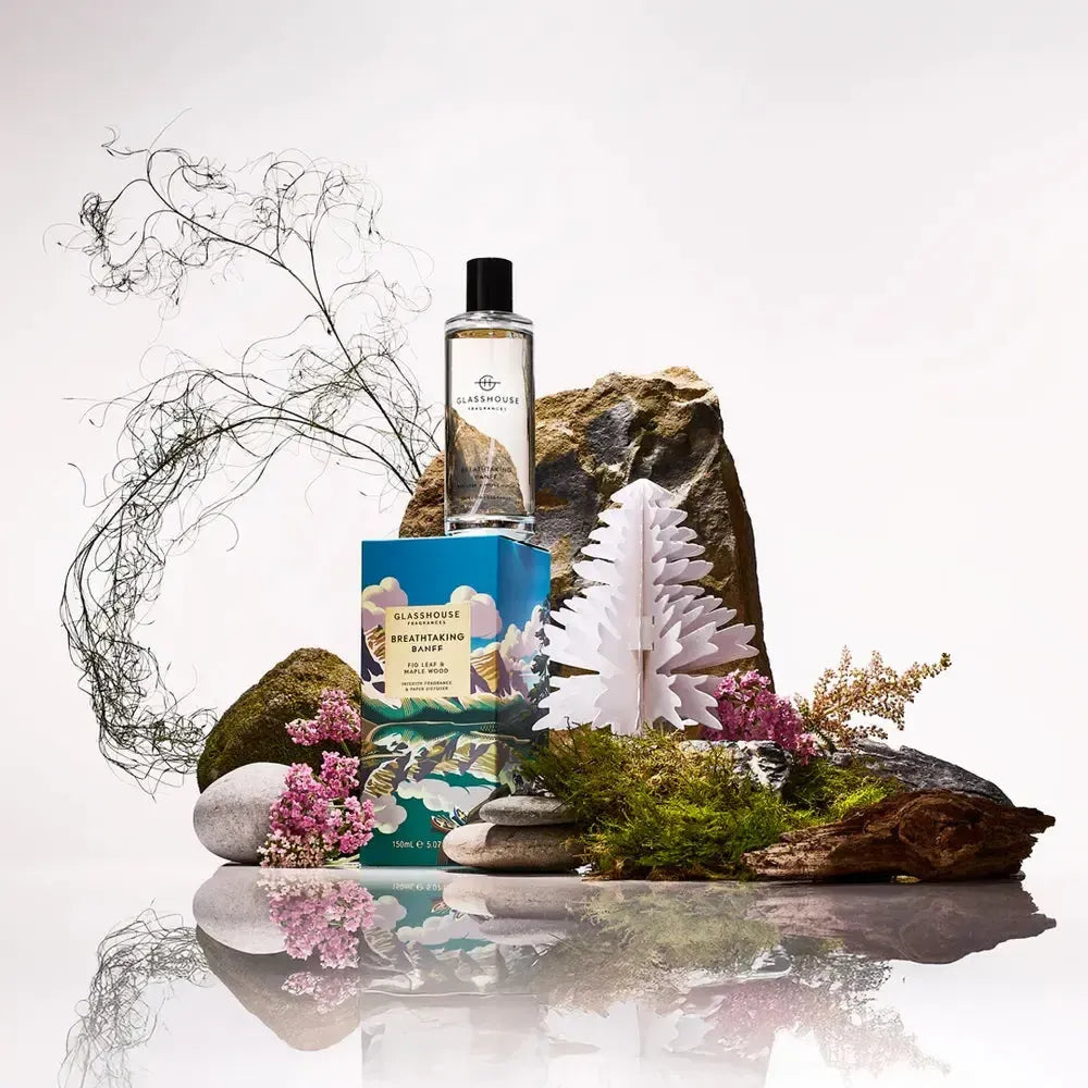 Limited Edition Breathtaking Banff 150ml Interior Fragrance & Paper Diffuser Set by Glasshouse Fragrances - Northern Peaks Collection-Candles2go