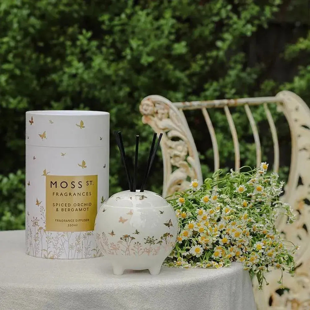 Limited Edition Mother's Day Spiced Orchid & Bergamot 350ml Diffuser by Moss St Ceramics-Candles2go