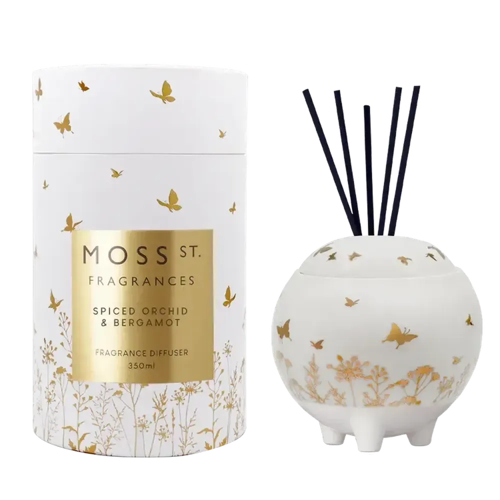 Limited Edition Mother's Day Spiced Orchid & Bergamot 350ml Diffuser by Moss St Ceramics-Candles2go