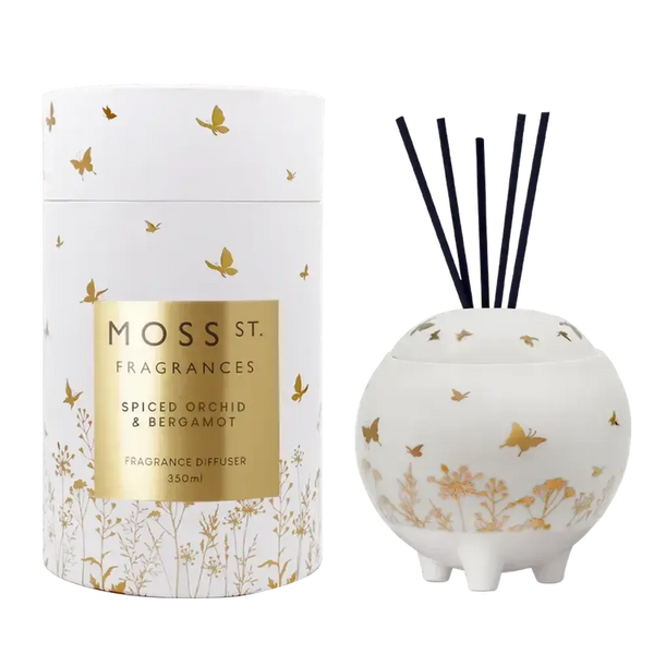Limited Edition Mother's Day Spiced Orchid & Bergamot 350ml Diffuser by Moss St Ceramics-Candles2go