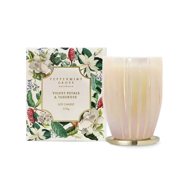 Limited Edition Mother's Day Velvet Petals & Tuberose 370g Candle by Peppermint Grove-Candles2go