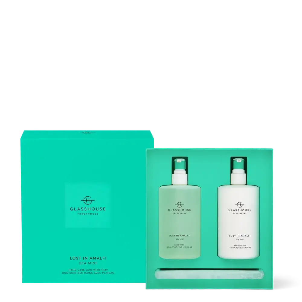 Lost In Amalfi Hand Care Duo with Tray by Glasshouse Fragrances-Candles2go