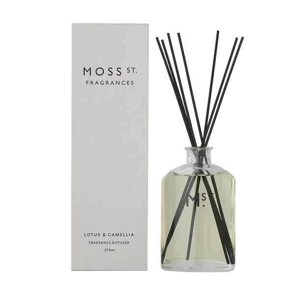 Lotus and Camelia 275ml Reed Diffuser by Moss St Fragrances-Candles2go