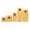 Nectarine Round 10 x 20cm Pillar Candle by Elume