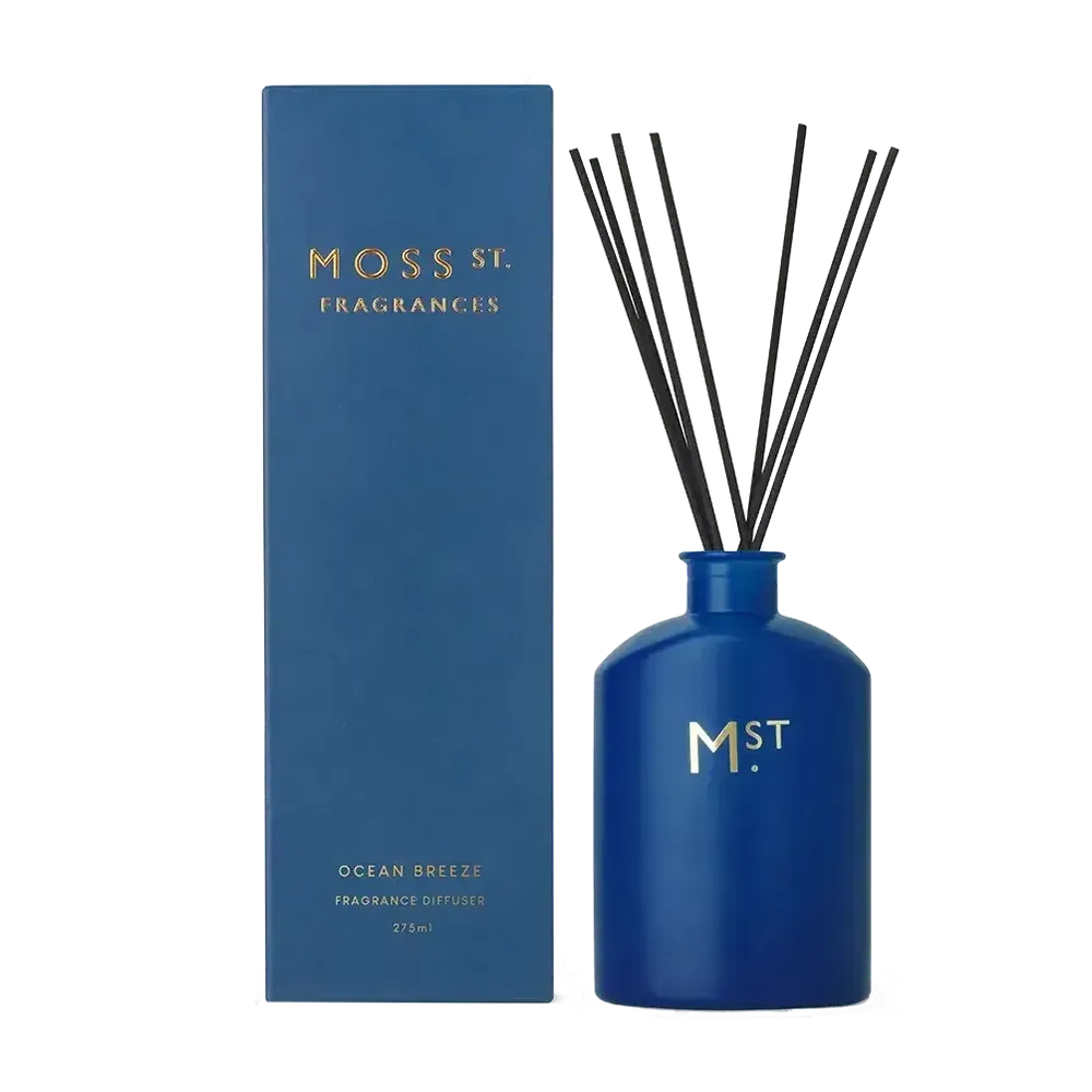 Ocean Breeze 275ml Reed Diffuser by Moss St Fragrances-Candles2go