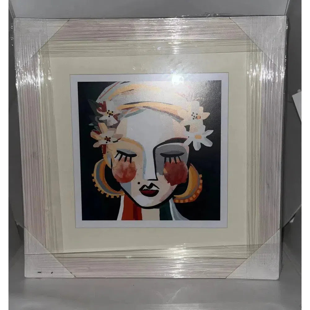 Ochre Lia Painted Canvas Frame 50cm x 50xm-Candles2go