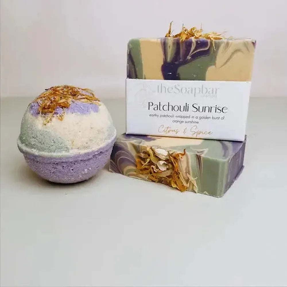 Patchouli Sunrise Soap 125g By The Soap Bar-Candles2go