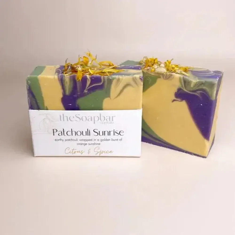 Patchouli Sunrise Soap 125g By The Soap Bar-Candles2go