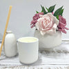 Planter Pot Ceramic in White Australian Native Collection By Bramble Bay Co