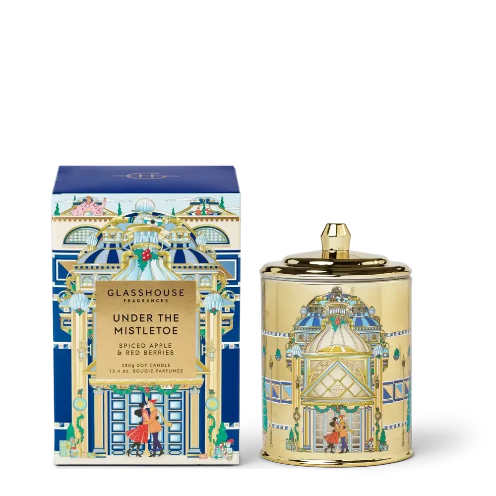 Pre-Order Only - Christmas Limited Edition Glasshouse Under The Mistletoe 380g Candle 2025