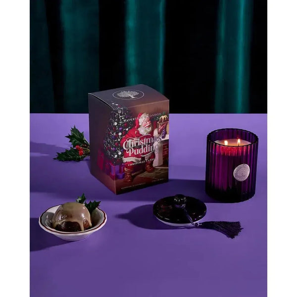 Pre Order Only - Christmas Limited Edition Wavertree & London Christmas Pudding 410g Candle 2025-Candles2go
