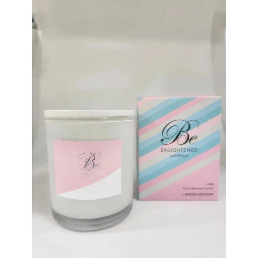 Pretty In Pink Limited Edition 420g Triple Scented Candle by Be Enlightened-Candles2go