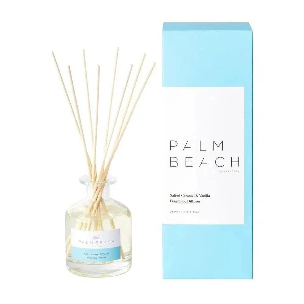 Salted Caramel & Vanilla Reed Diffuser 250ml by Palm Beach-Candles2go