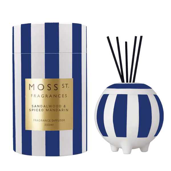 Sandalwood & Spiced Mandarin 350ml Ceramic Diffuser by Moss St Ceramics-Candles2go