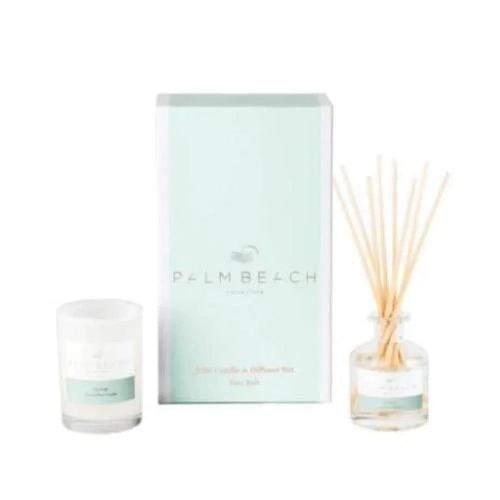 Sea Salt Mini Candle and Diffuser Set by Palm Beach-Candles2go